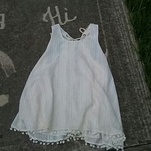 Freeway Summer beach blouse tank pom…